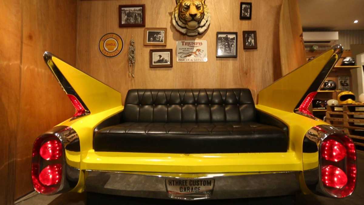 Modifikasi sofa yang berasal dari barang otomotif